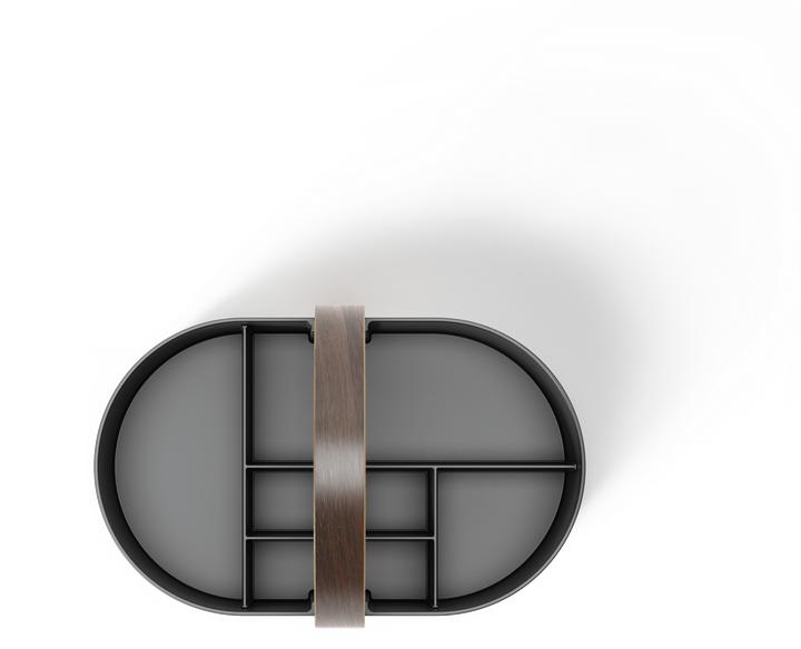 Actual product image Umbra BELLWOOD Caddy, black/walnut