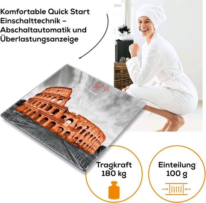 Actual product image Beurer Glass scale GS 215 Rome (180 kg)