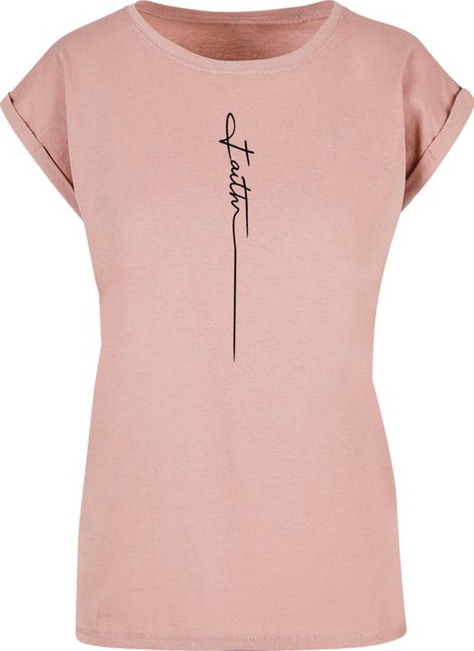 Produktbild Merchcode Ladies Faith Extended Shoulder Tee - 139215 (M)