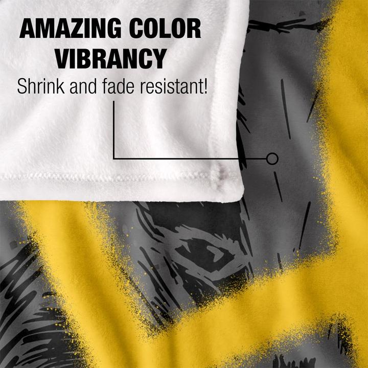 Produktbild Decke Hufflepuff Graffiti (152 x 127 cm)