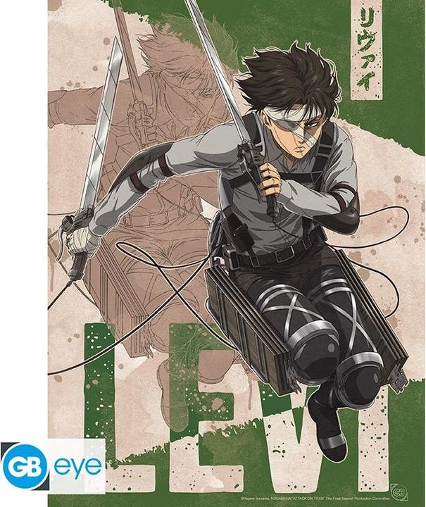 Actual product image GB Eye ATTACK ON TITAN - Portfolio 9 posters Characters S4 (21x29,7) (21 x 29.70 cm)