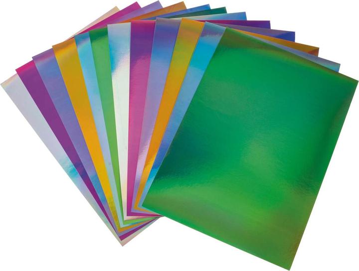Actual product image Folia Carta a motivi carta preferita Rainbow iridescente (120 g/m², 12 x)