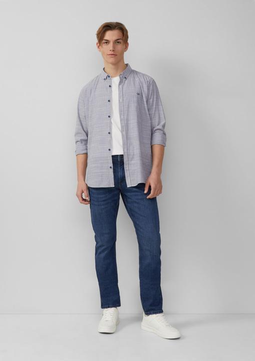 Immagine prodotto S.Oliver Hemd Regular Fit: Gestreiftes Hemd mit Logo-Stickerei (S)