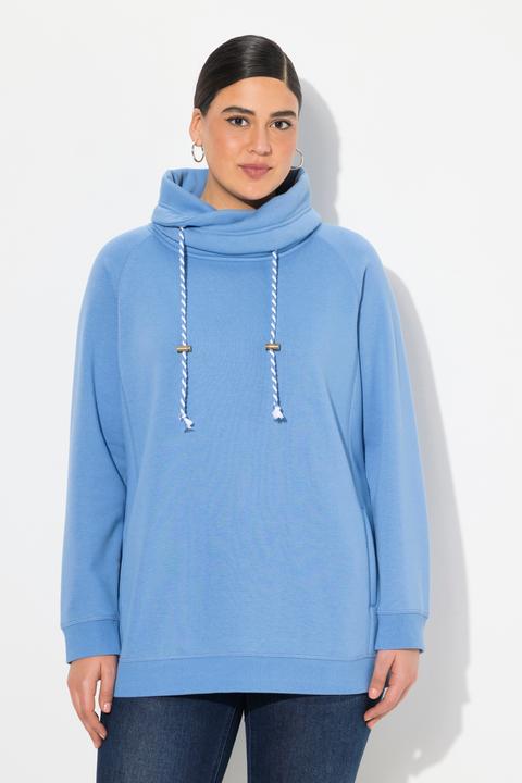 Produktbild Ulla Popken Sweatshirt, weiter Stehkragen, Taschen, Raglan-Langarm (54)