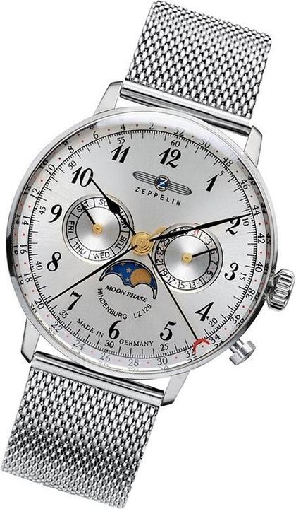 Image du produit Zeppelin LZ129 Hindenburg (Horloge à phases de la lune, Horloge analogique, 40 mm)