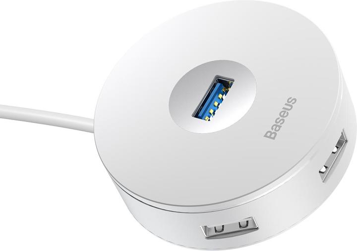 Actual product image Baseus Hub 4in1 USB to 3.0+ 3x 2.0 15cm white (USB-A, 4 ports)