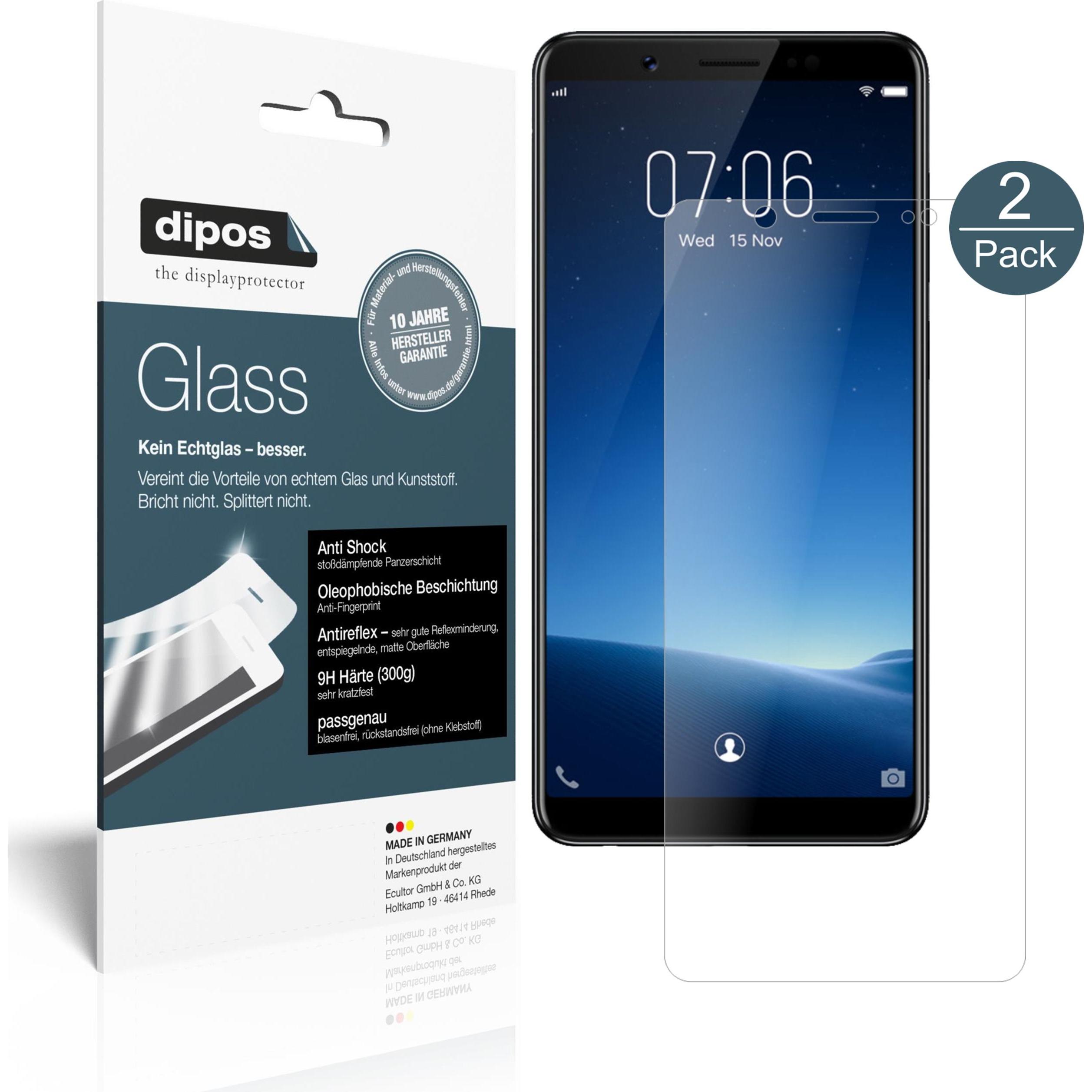Dipos Displayschutz Anti-Shock (1 Stück, Vivo V7), Smartphone Schutzfolie, Transparent