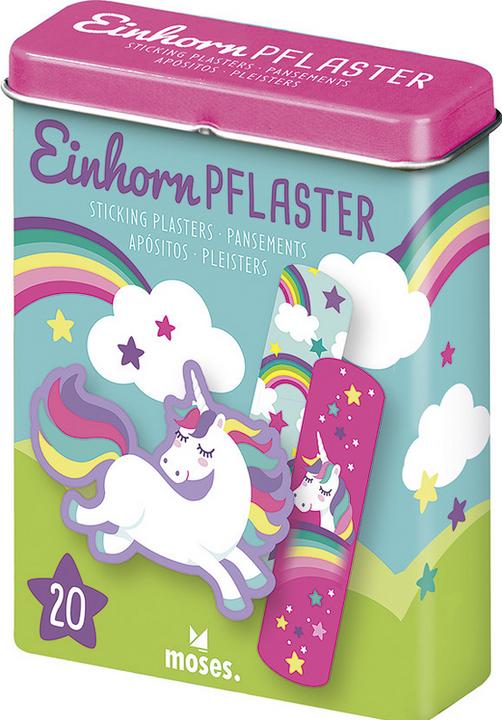 Actual product image Unicorn, 20 plasters with pattern in metal box (20 x)