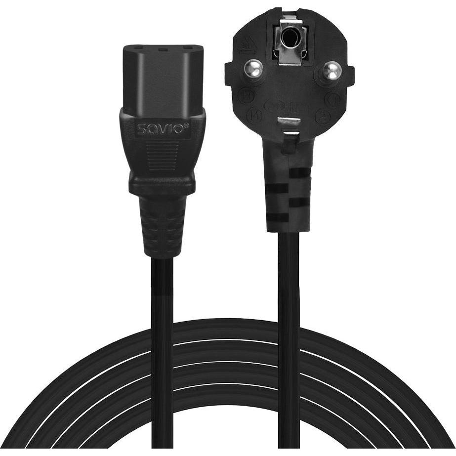 Thumbnail - Savio CL-182 Stromkabel CEE 7/7 (E/F) – IEC C13 10 m (10 m), Stromkabel