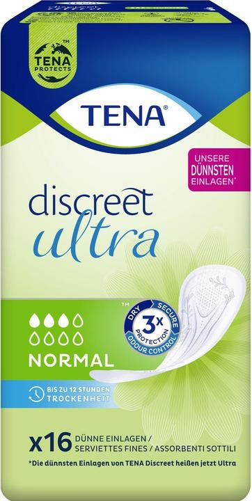 Tena Incontinence pads Discreet Ultra normal 16 pieces (16 x, Regular)
