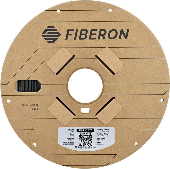 Immagine prodotto Polymaker PET-CF17 1,75mm BLACK 3kg (PETG-CF, 1.75 mm, 3000 g)