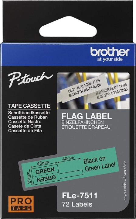 Actual product image Brother P-Touch (2.10 cm, Green)