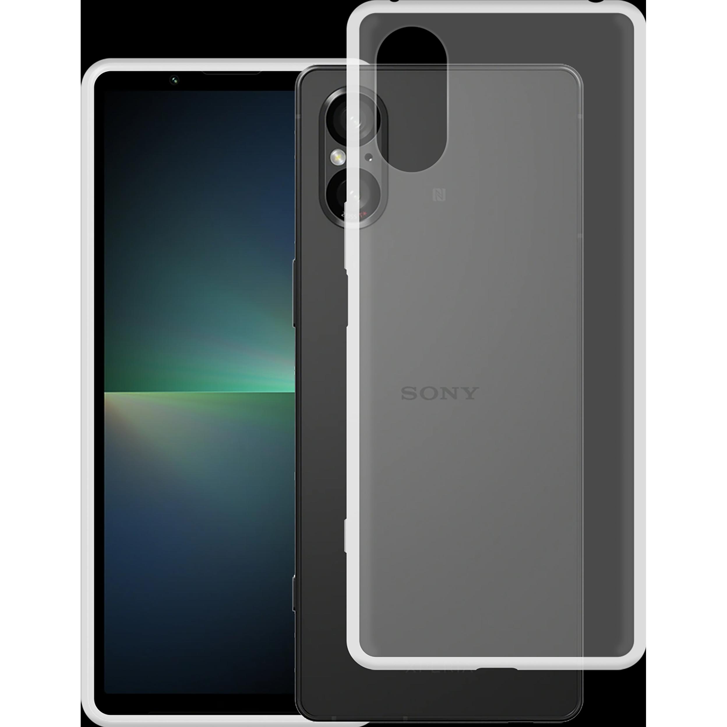 Cazy Silikon Hülle Kompatibel mit Sony Xperia 5 V - Soft TPU Schutz - Transparant (Sony Xperia 5 V), Smartphone Hülle, T...