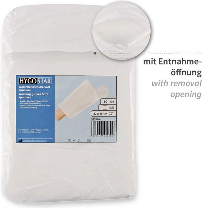 Produktbild Hygostar Waschhandschuhe "Soft"
