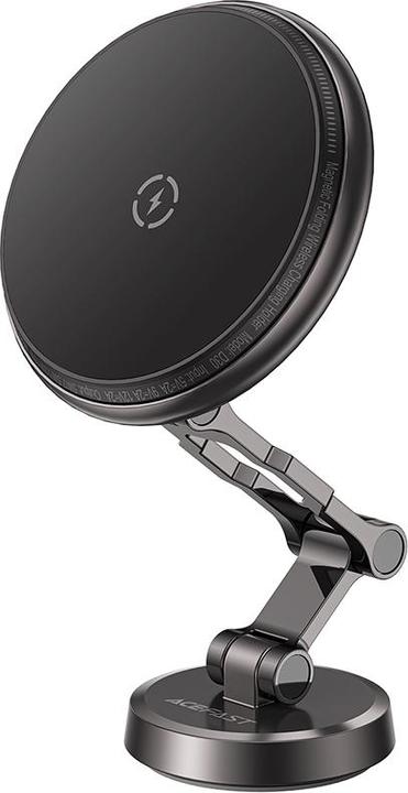Produktbild Acefast D30 Magnetic Folding Dashboard Holder with 15W Inductive Charger - Black