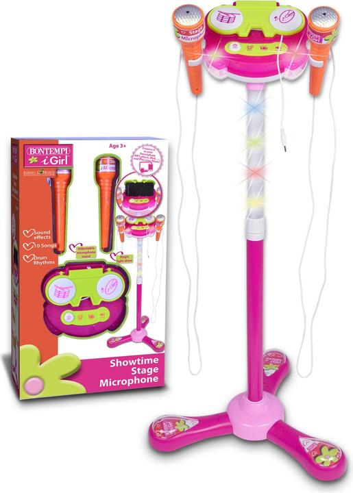 Immagine prodotto Bontempi Microfono da palco con 2 microfoni rosa