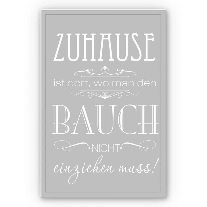 Immagine prodotto Trenddeko A casa non devi tirarti dentro lo stomaco. (40 x 60 cm)
