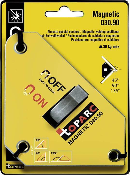 Actual product image Toparc Magnet welding angle MAGNETIC D30.90
