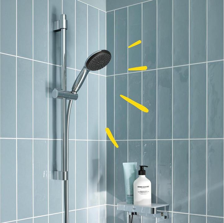 Image du produit Grohe Vitalio Start 110 QuickFix Brausestangenset, kleben oder bohren, Länge 600mm, wassersparend, 3 Strah