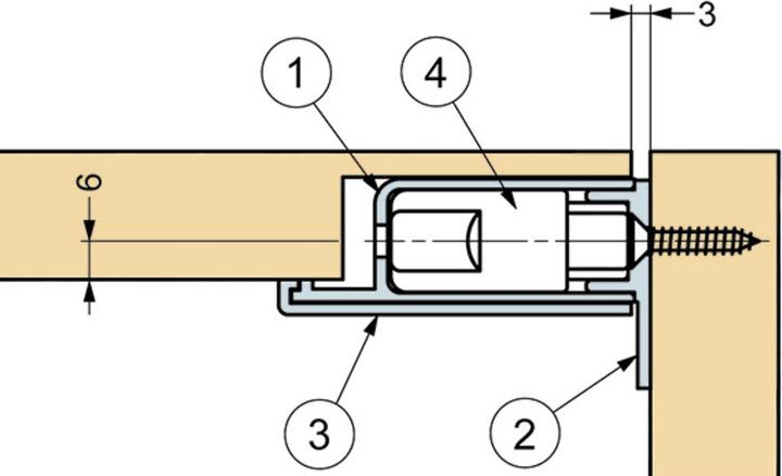 Actual product image Sugatsune Damping hinge (1 pcs.)