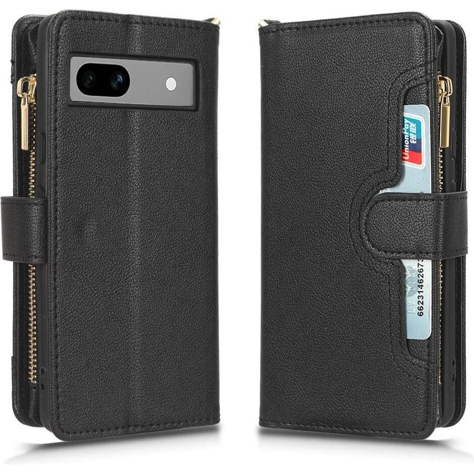 Cover-Discount Google Pixel 7a - Brieftaschen Hülle schwarz (Google Pixel 7a), Smartphone Hülle, Schwarz