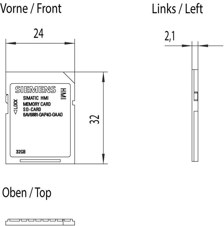 Actual product image Siemens SIEM SD memory card (32 GB, SD)