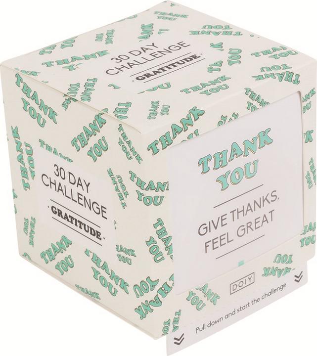 Doiy 30 Days Challenge "Gratitude" - Challenge box (English)