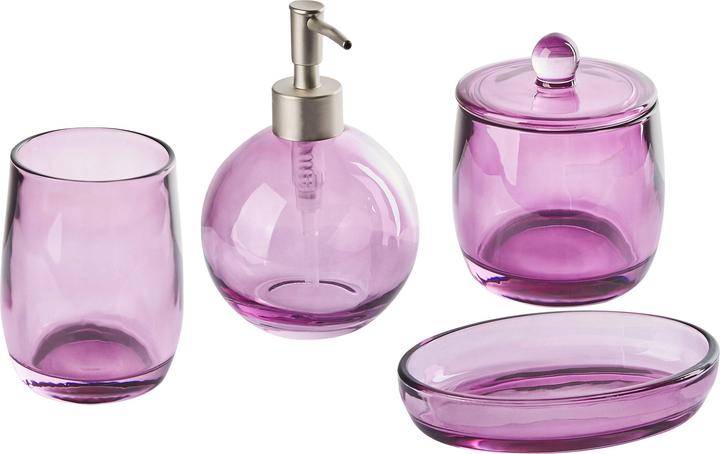 Produktbild Beliani Badezimmer Set 4-teilig Glas violett ROANA