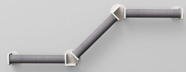 Actual product image Trixie Wall set 2 climbing path (78 cm, White-grey)