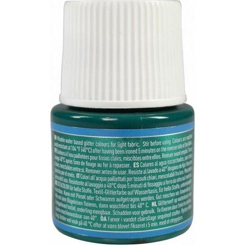 Thumbnail - Pebeo, Künstlerfarbe + Bastelfarbe, Setacolor helle Stoffe (Smaragd, 45 ml)