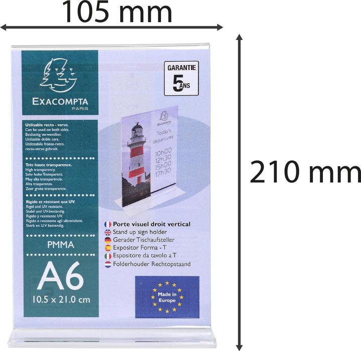 Produktbild Exacompta Tischprospektständer (A6)