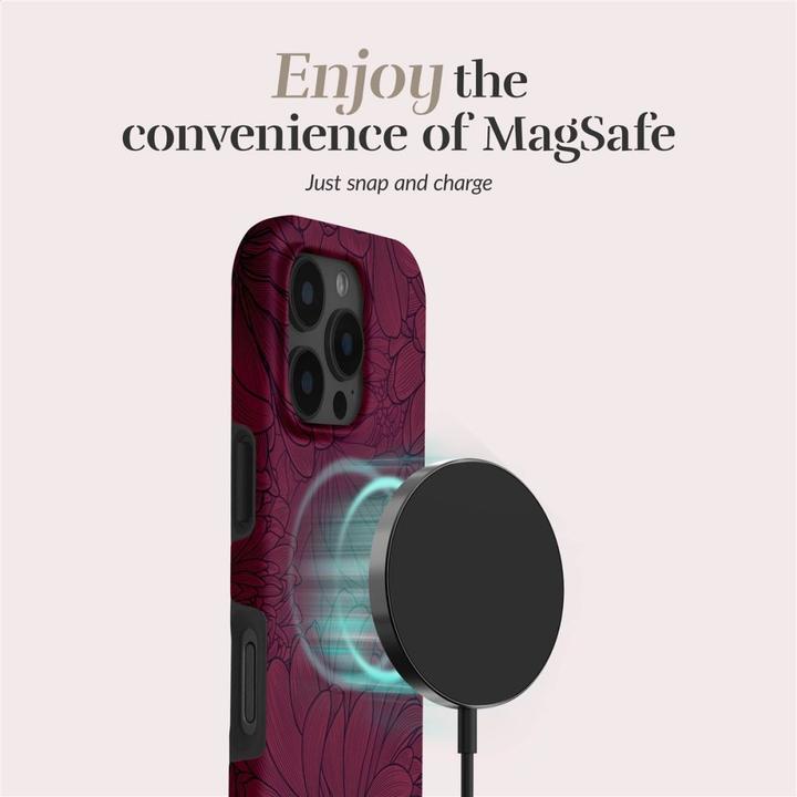 Immagine prodotto Mio Back panel cover Berry Blooms Magsafe Case Compatible for iPhone 16 (Apple iPhone 16)