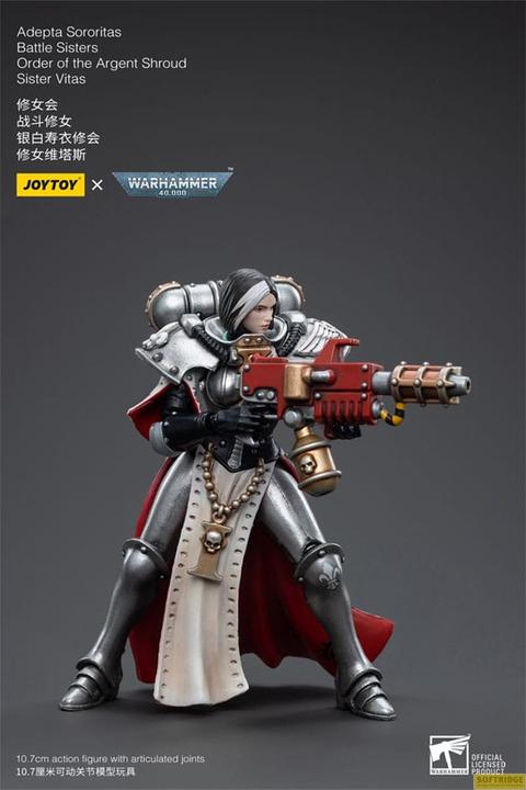 Produktbild Joy Toy Warhammer 40k Actionfigur 1/18 Adepta Sororitas Battle Sisters Order of the Argent Shroud Sister Vit