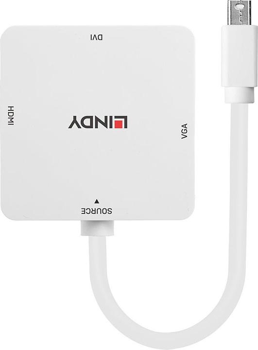 Produktbild Lindy Mini-DP 1.2 an HDMI 4K30/DVI/VGA Adapter (HDMI, DVI, VGA, 20 cm)