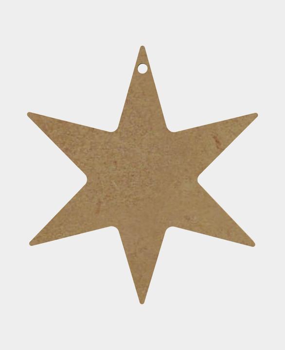 Actual product image Aladine MDF decoration star