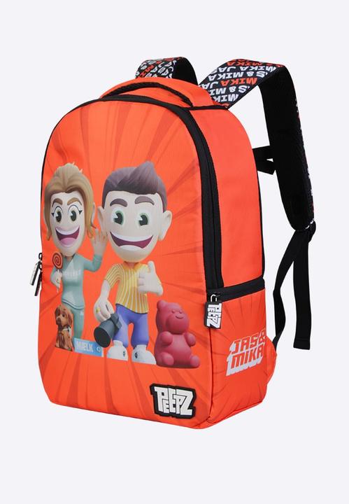 Firstgrade - Jas & Mika PEEPZ Backpack2.0 - Orange - 46 cm x 28.5 cm x 12.5 cm