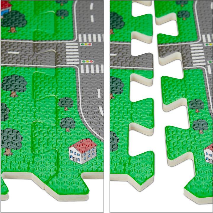 Actual product image Relaxdays Puzzle mat street (31 x 31 x 1 cm)
