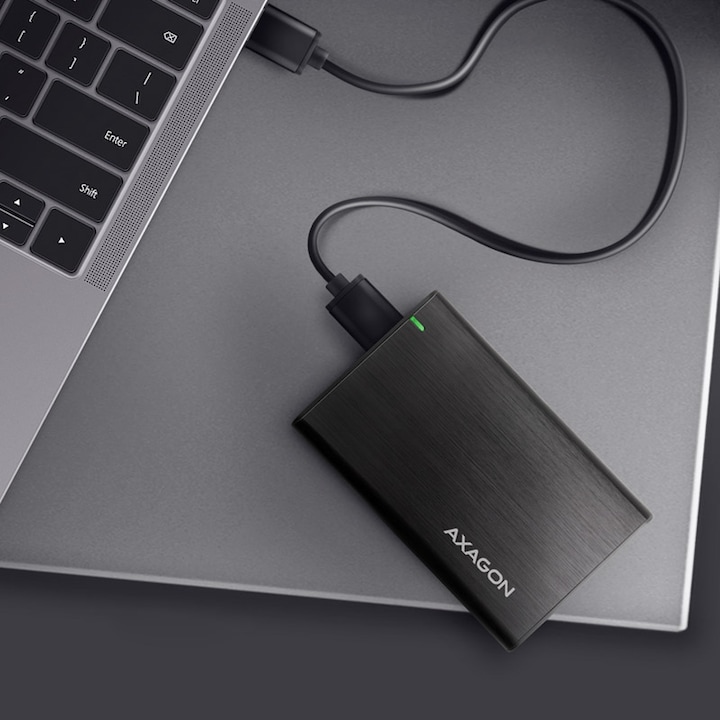 Actual product image Axagon EE25-A6M USB3.0 - SATA 6G 2.5" external hard drive enclosure (2.5")