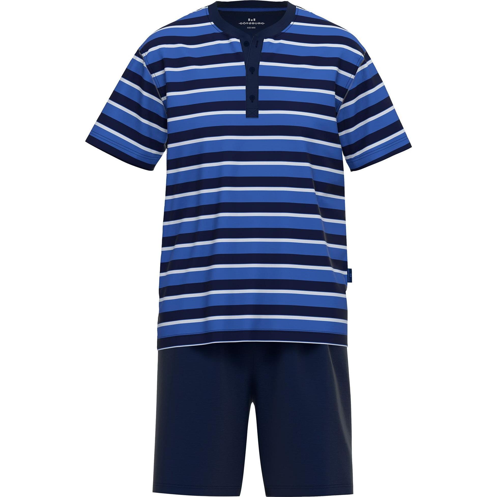 Götzburg, Herren, Pyjama, Schlafanzug kurz, Mehrfarbig, (3XL)
