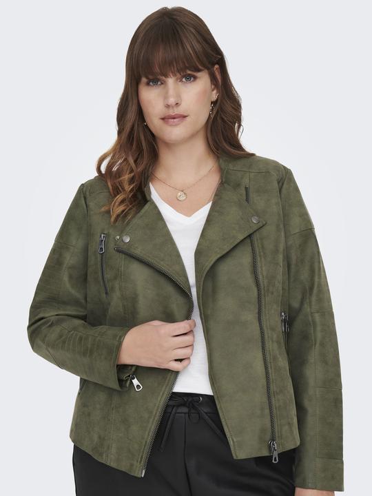 Actual product image Only Curvy biker jacket faux leather jacket (50)