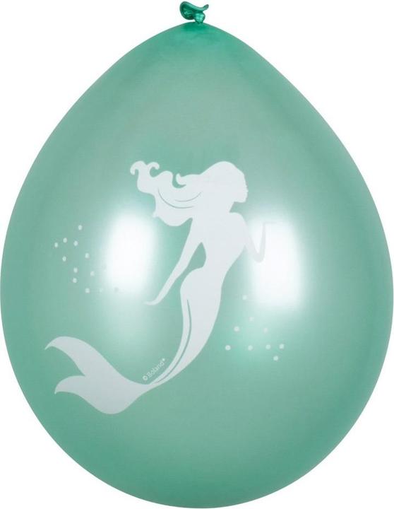 Actual product image Boland 6 Golden Mermaid balloons 25cm (One size)