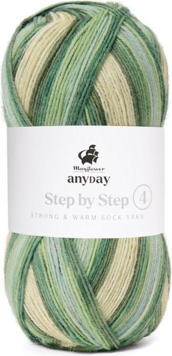 Col. 003 hellblau, Dunkelgrün, Hellgrün, Salbei