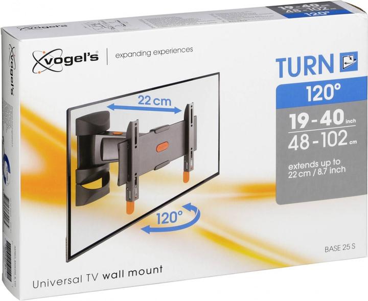 Actual product image Vogels Base 25S (Wall, 20 kg, 19" - 40")