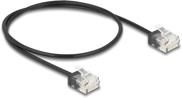 Image du produit Delock Câble réseau RJ45 Cat.6 UTP Ultra Slim 0,5 m noir (UTP, CAT6, 0.50 m)