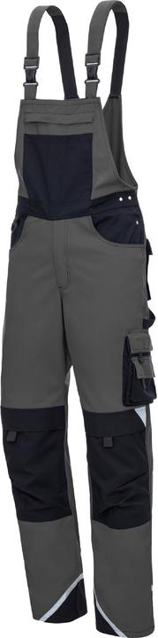 Produktbild Nitras MOTION TEX PLUS, Latzhose, grau / schwarz (Farbcode: 1210), 280 g/qm, atmungsaktives Material (54)
