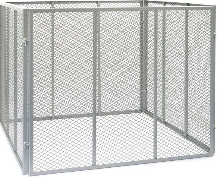 Produktbild Wiltec Komposter 100x100x80cm Gartenkomposter Metall Kompostbehälter Biokompost (800 l)