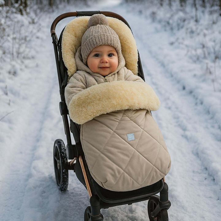 Actual product image Kaiser Baby Kaiser Lammfell Fusssack Coosy, cream