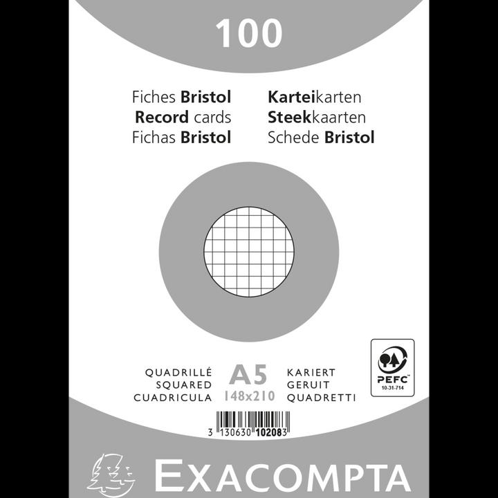 Actual product image Exacompta Index cards (A4, 205 g/m², 100 x)