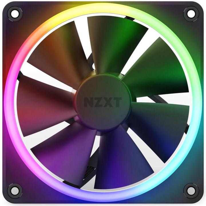 Productafbeelding NZXT F120 RGB Computer Case Fan 12 cm Zwart 1 eenheid (eenheden) (120 mm, 1 x)