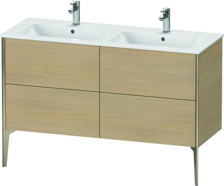 Immagine prodotto Duravit XViu 4485 Mobiletto Vanity verticale, 4 cassetti, per lavabo doppio ME by Starck 233613, 128 (128 x 48 x 59,5 cm)